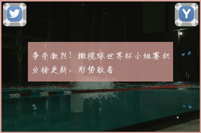 争夺激烈！橄榄球世界杯小组赛积分榜更新，形势胶着
